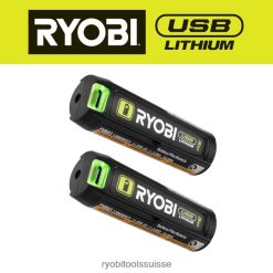 batteries et chargeurs ch RYOBI Batterie rechargeable au lithium USB 3 Ah (paquet de 2) 24XXL4712