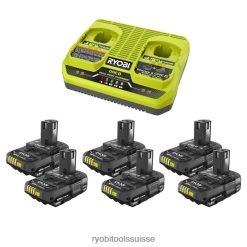 batteries et chargeurs ch RYOBI Kit de démarrage au lithium 18 V One+ 1,5 Ah. 24XXL4678