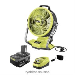 éclairage style de vie et loisirs ch RYOBI Kit de 12 canons brumisateurs hybrides sans fil one+ 18 V avec (1) batterie de 4,0 Ah et chargeur 24XXL4500