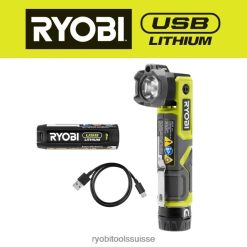 éclairage style de vie et loisirs ch RYOBI Laser pivotant à LED au lithium USB 24XXL4503