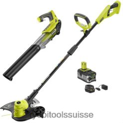 Extérieur ch RYOBI Kit coupe-bordure/bordure 18 V One+ et ventilateur à jet 24XXL4300