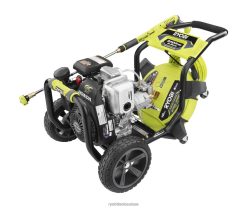 Extérieur ch RYOBI Nettoyeur haute pression à gaz Honda gc190 de 3400 psi avec 16 nettoyeurs de surfaces 24XXL4386