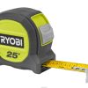 outils à main et outils électroniques ch RYOBI Ruban à mesurer compact de 25' 24XXL4669