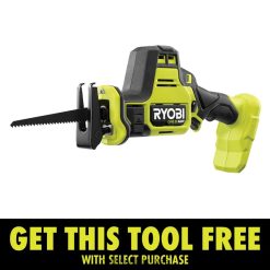 outils électroportatifs ch RYOBI Scie alternative compacte sans balais à une main 18 V One+ HP 24XXL497